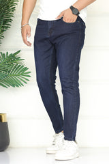 Turbo 'Apex-Strech' Flexible Ankle-Fit Jeans In Dark Navy