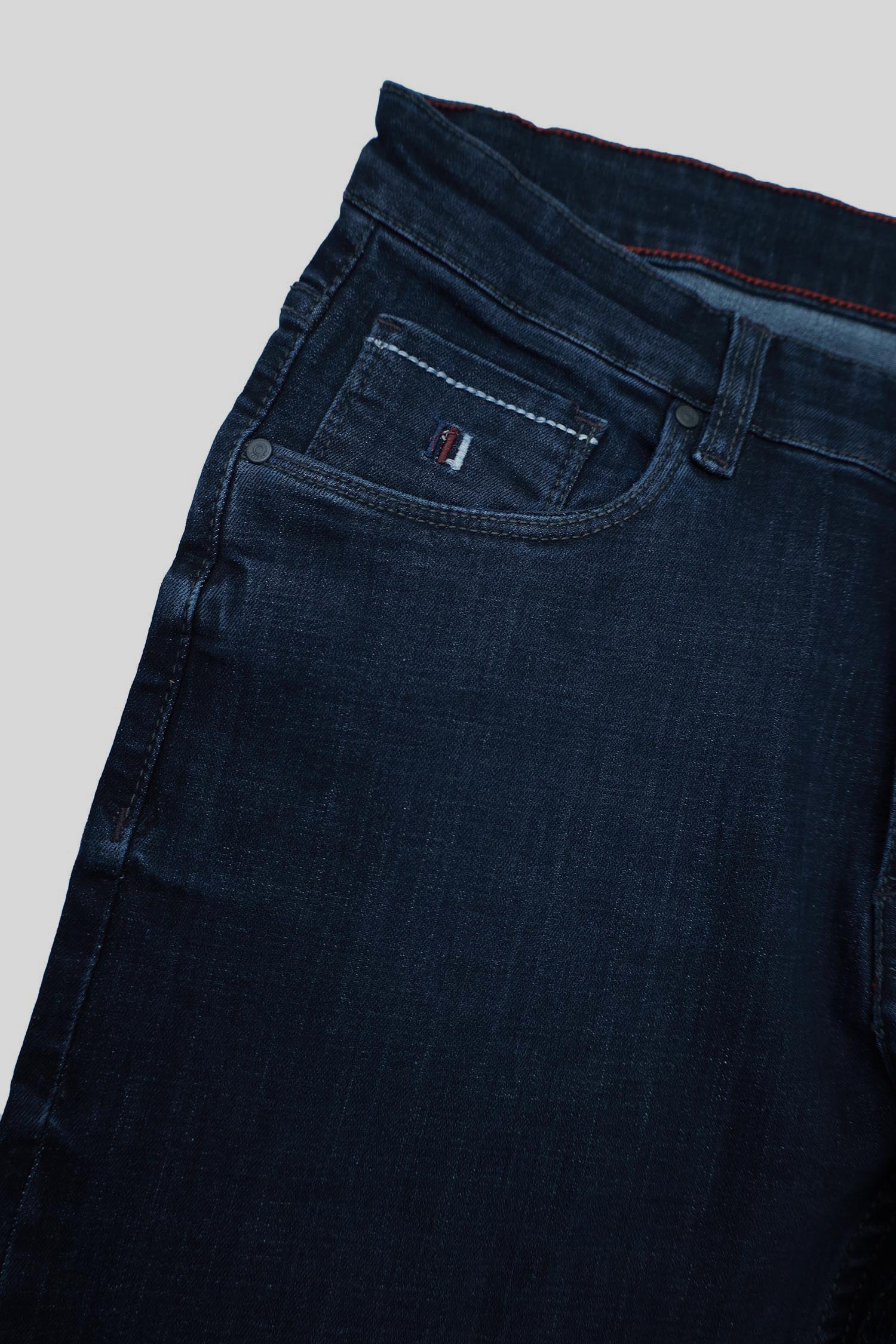 Turbo Light Faded Slim Fit Jeans In Dark Navy