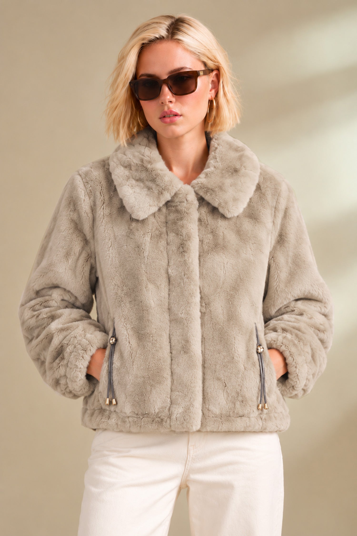 Women Ultra Soft Imported Fur Jacket