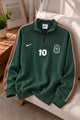 Nke Blokecore Aesthetic Quarter Zip Style Over Size Men's Sweatshirt In Green