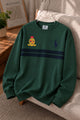 Plo Rph Lren Classic Paneled Round Neck Men's Sweatshirt In Dark Green