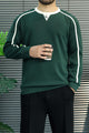 Turbo Minimal Piping Imported Round Neck Men's Sweatshirt