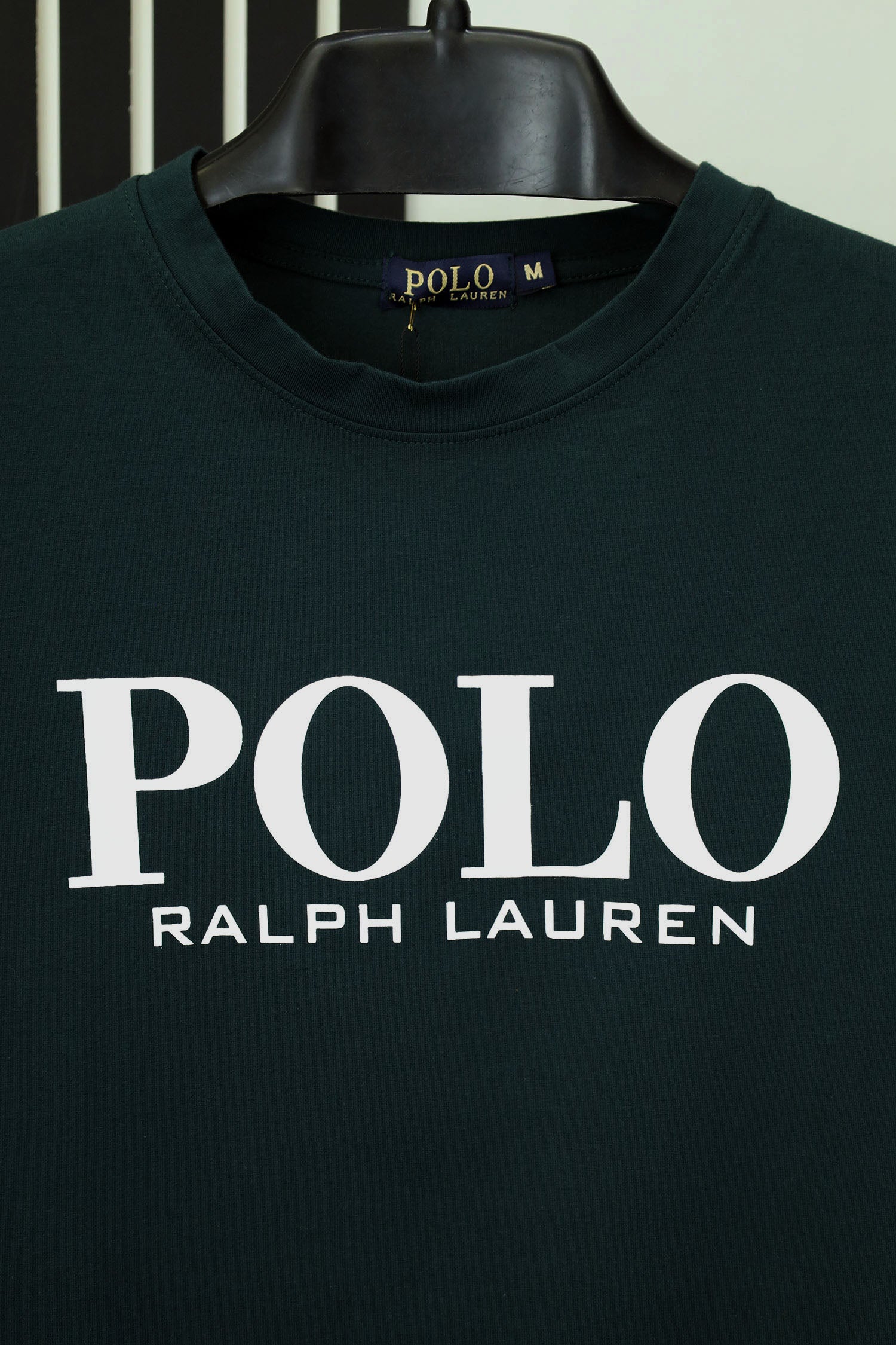 Raph Luran Polo Slogan Round Neck T-Shirt