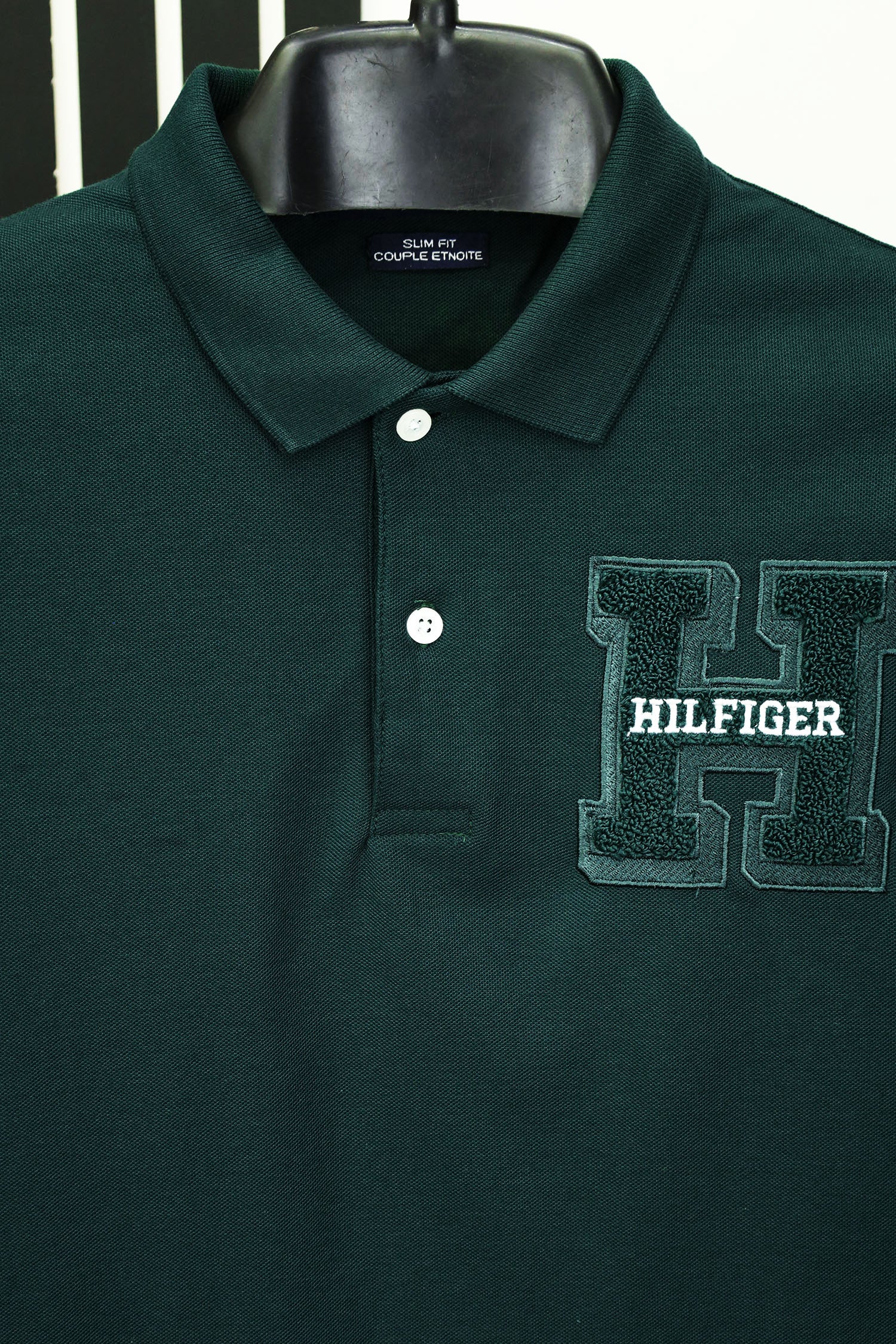 Hlfigr Classic Letter Printed Men's Polo Shirt