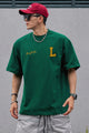 Turbo National Hip-Hop Oversize Men's Tee In Green