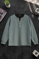 Turbo Henley Pullover Imported Round Neck Men's Sweatshirt