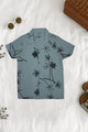 Turbo Palm Leaf Pattern Younger Kids Casual-Shirt