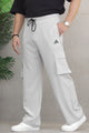 Adds Safari Style Drawcord Loose Bottom Trouser In Slate Grey