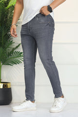 Turbo 'Urban Rebel' Slim Taper Ankle Fit Jeans In Grey