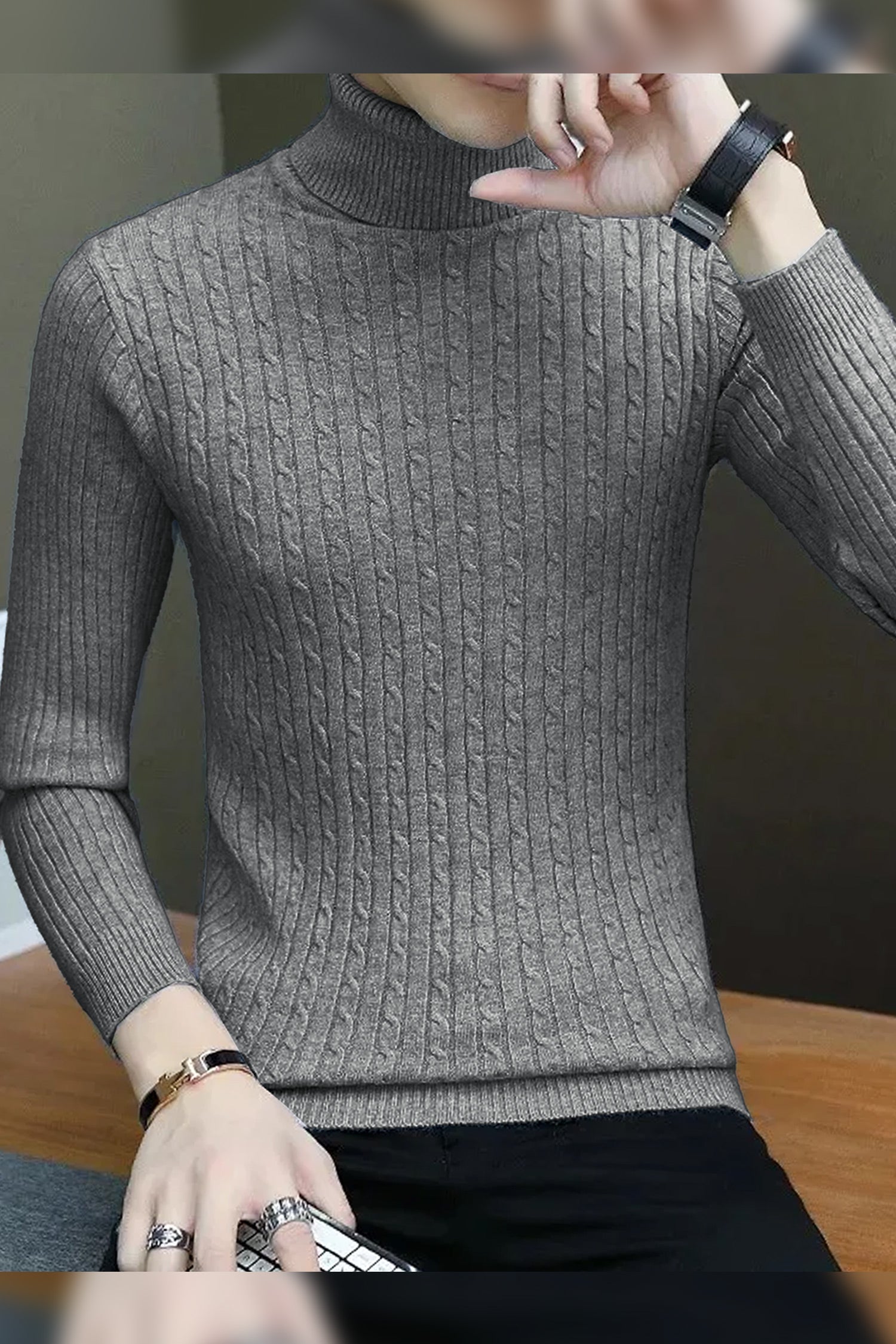 Winter Pullover Turtel High Neck