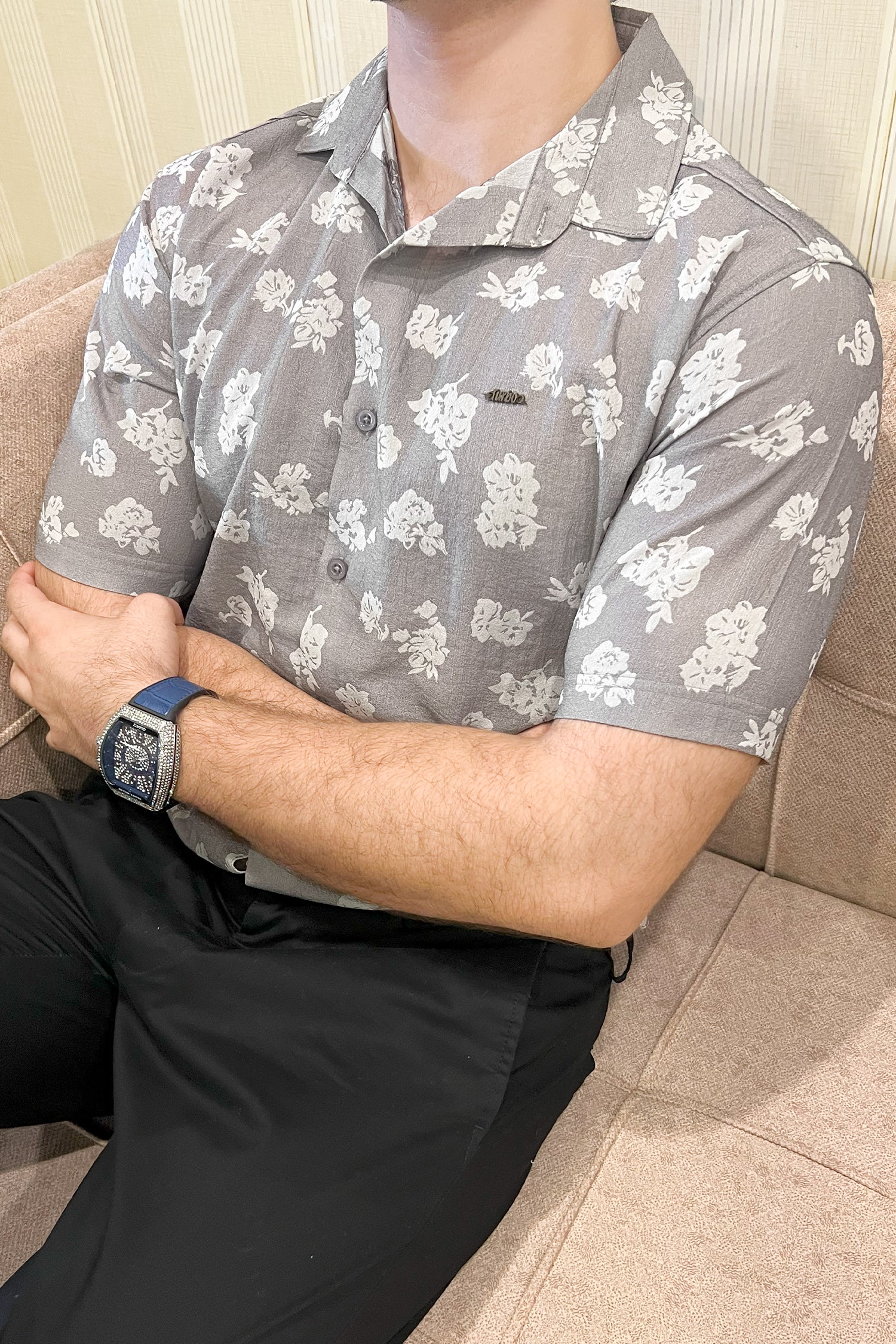 Turbo Rich Floral Printed Casual Shirt