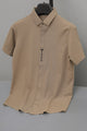 Turbo Seamless Smooth Silk Casual Shirt Light Brown
