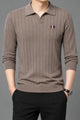 Turbo Open Johnny Collar Imported Men's Sweater