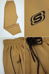 Skechr Loose Bottom Imported Sportswear Trouser In Light Camel