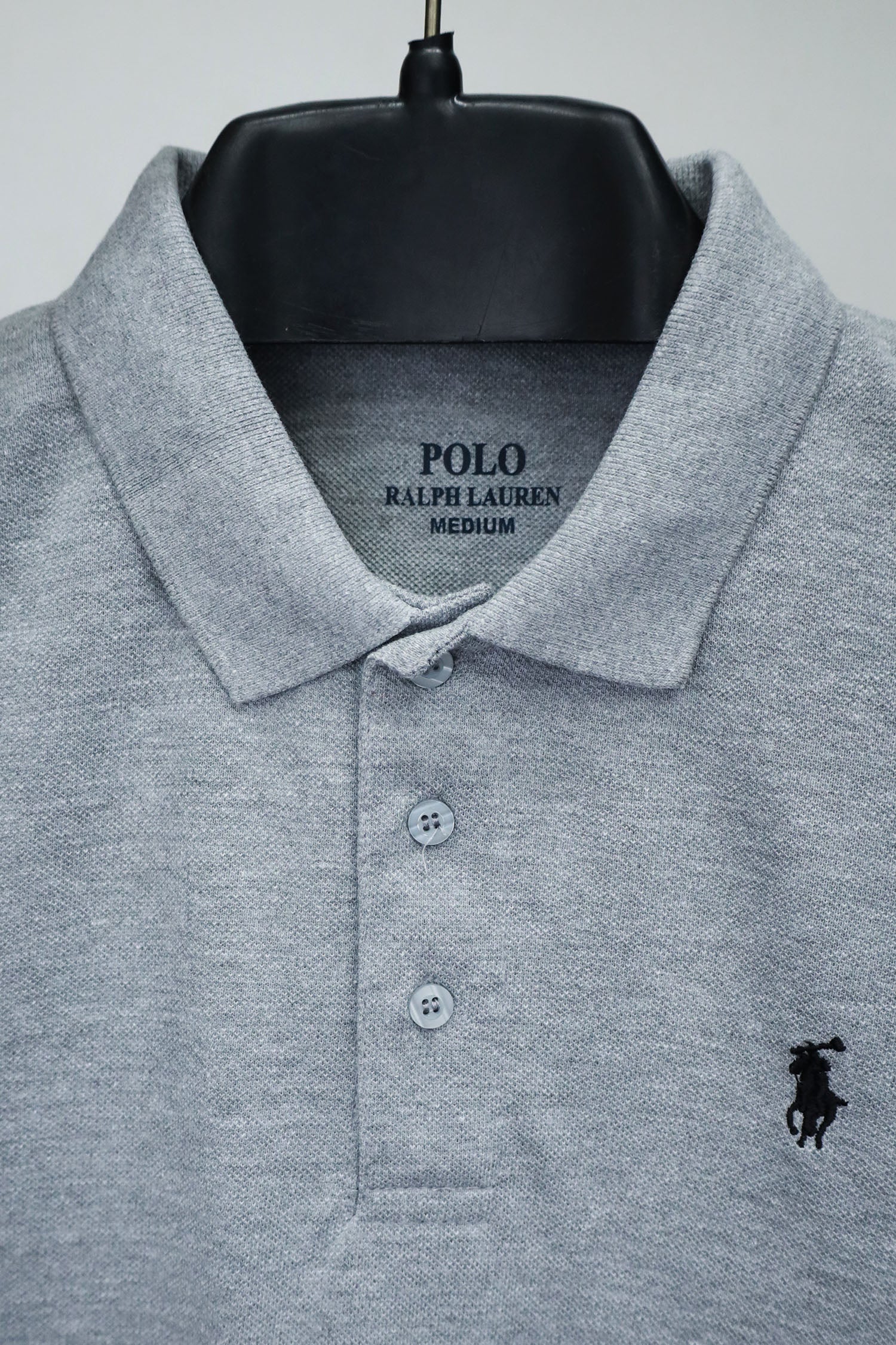 Rlph Lurn Embroidered Logo Plain Polo Shirt