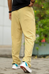 Turbo 7 Pockets Loose Bottom Imported Cargo Trouser In Light Camel