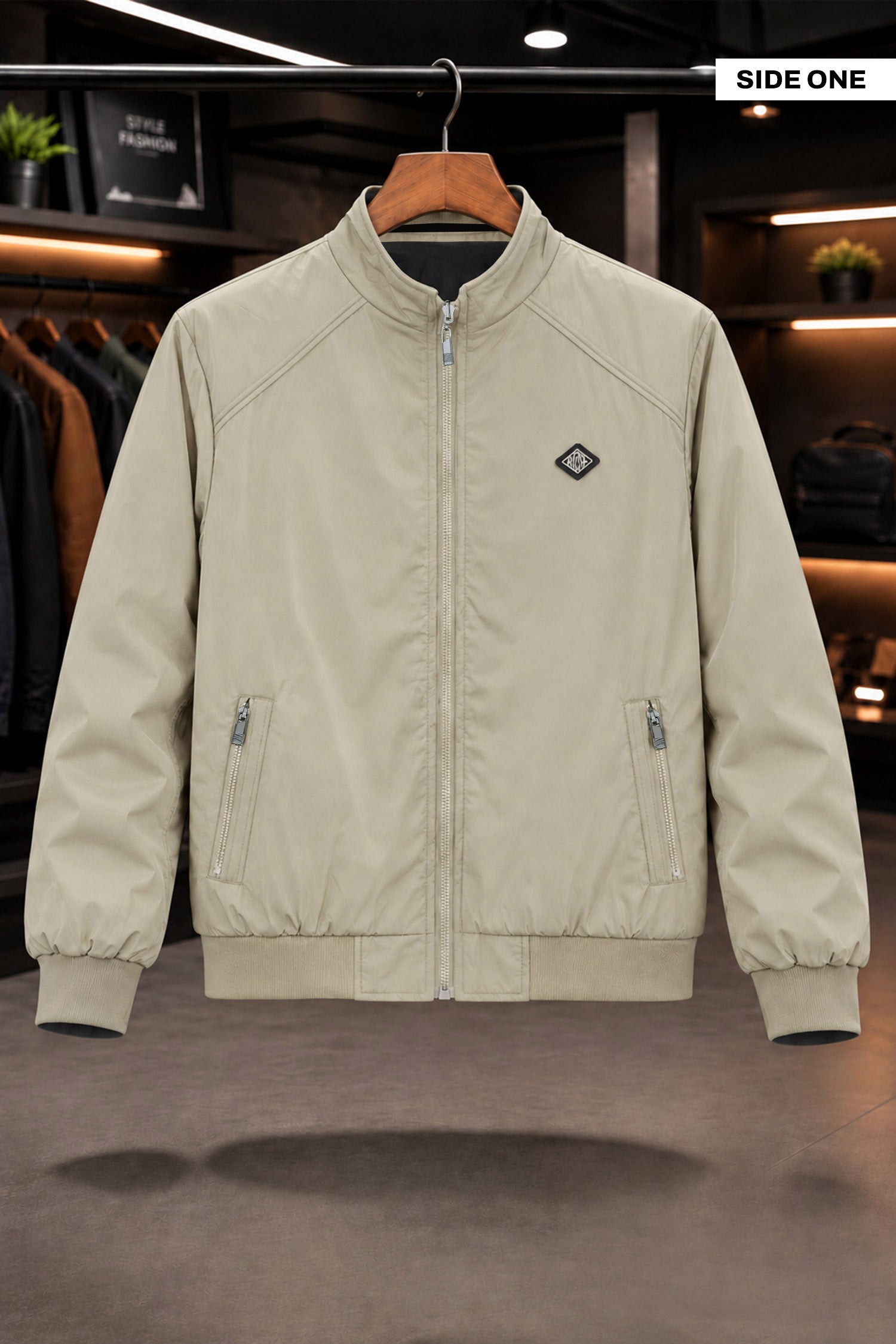Classic Design Double Sided Imported Big Size Light Weight Jacket In Light Skin