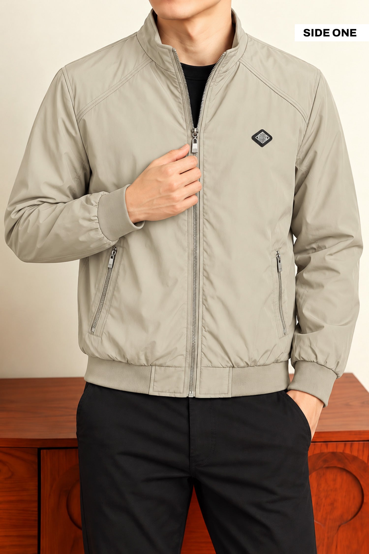 Classic Design Double Sided Imported Big Size Light Weight Jacket In Light Skin
