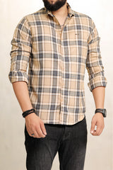 Turbo Cubix Checks Long Sleeve Cotton Casual Shirt