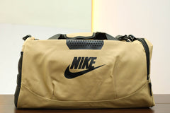 Nke Front & Back Logo Travel Bag In Light Skin