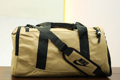 Nke Front & Back Logo Travel Bag In Light Skin