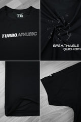 Turbo imp breathable dryfit Tee In Black