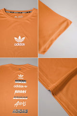 Adds Printed Logo Training Dry-Fit Tee In Orange