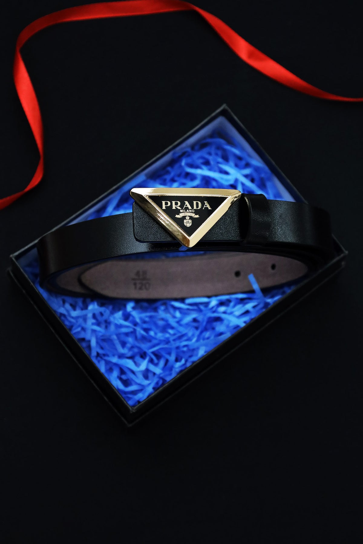 Prda Metal Alloy Automatic Buckle Branded Belt