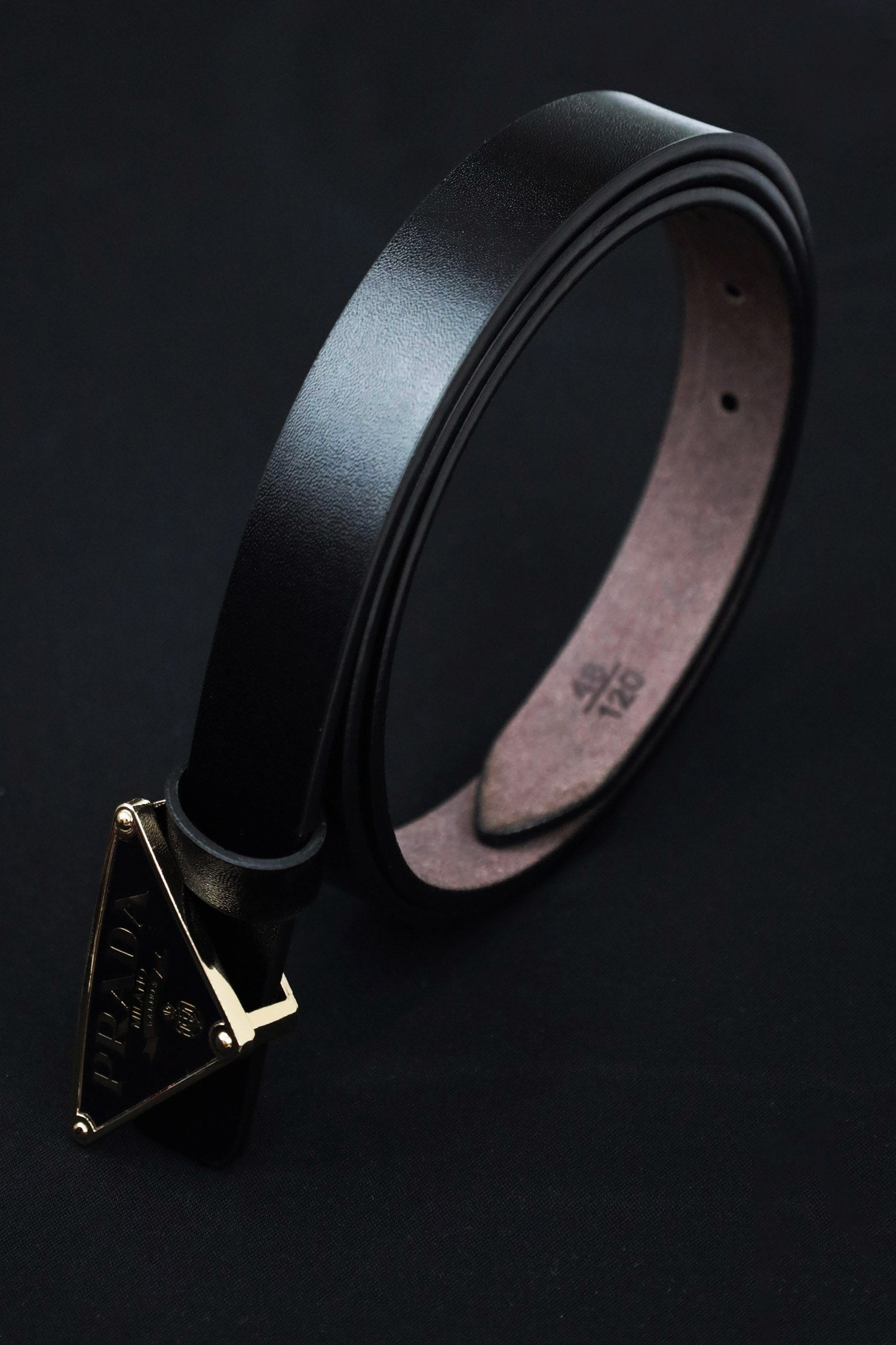 Prda Metal Alloy Automatic Buckle Branded Belt