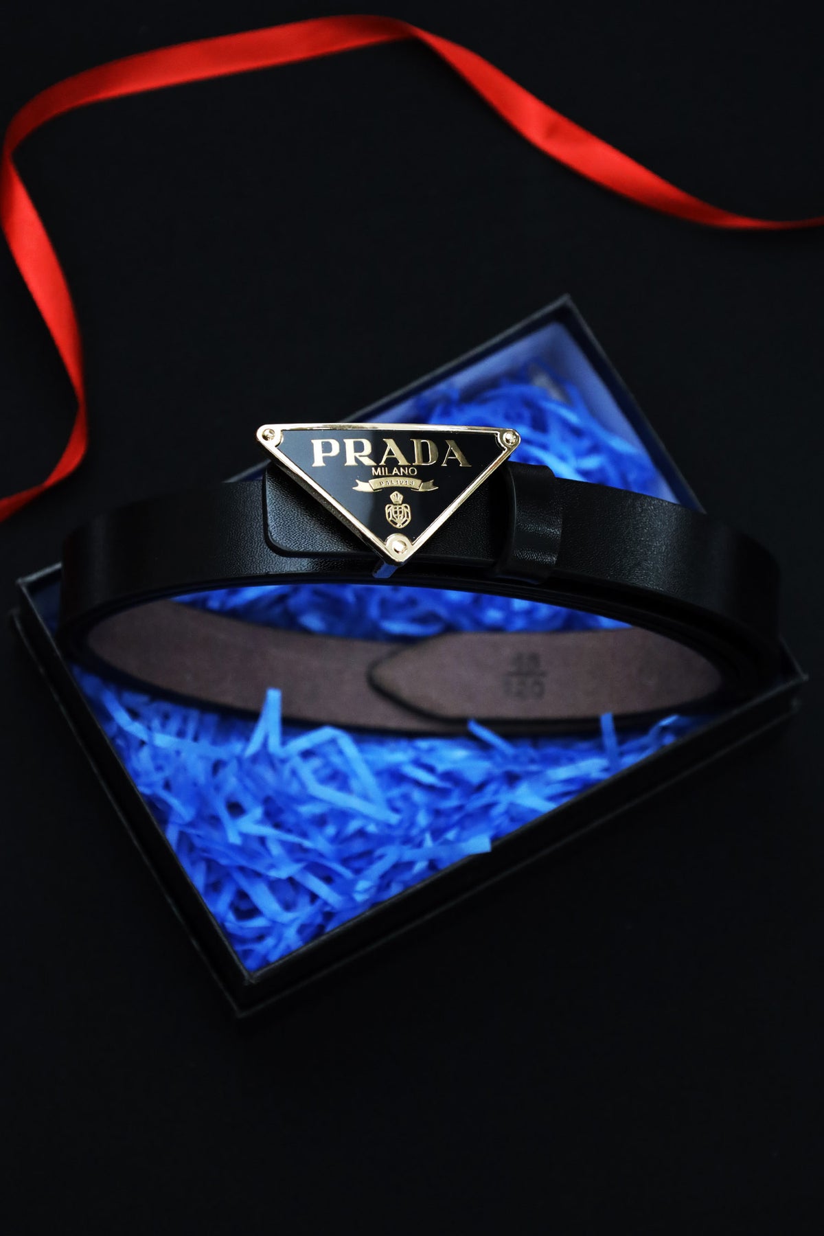 Prda Metal Alloy Automatic Buckle Branded Belt