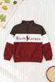 Rlph Lurn Quarter Zip-Up Mock Neck Kid's Sweatshirt