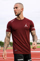Jrdn Air Flight Imp Dry-Fit Tee In Maroon