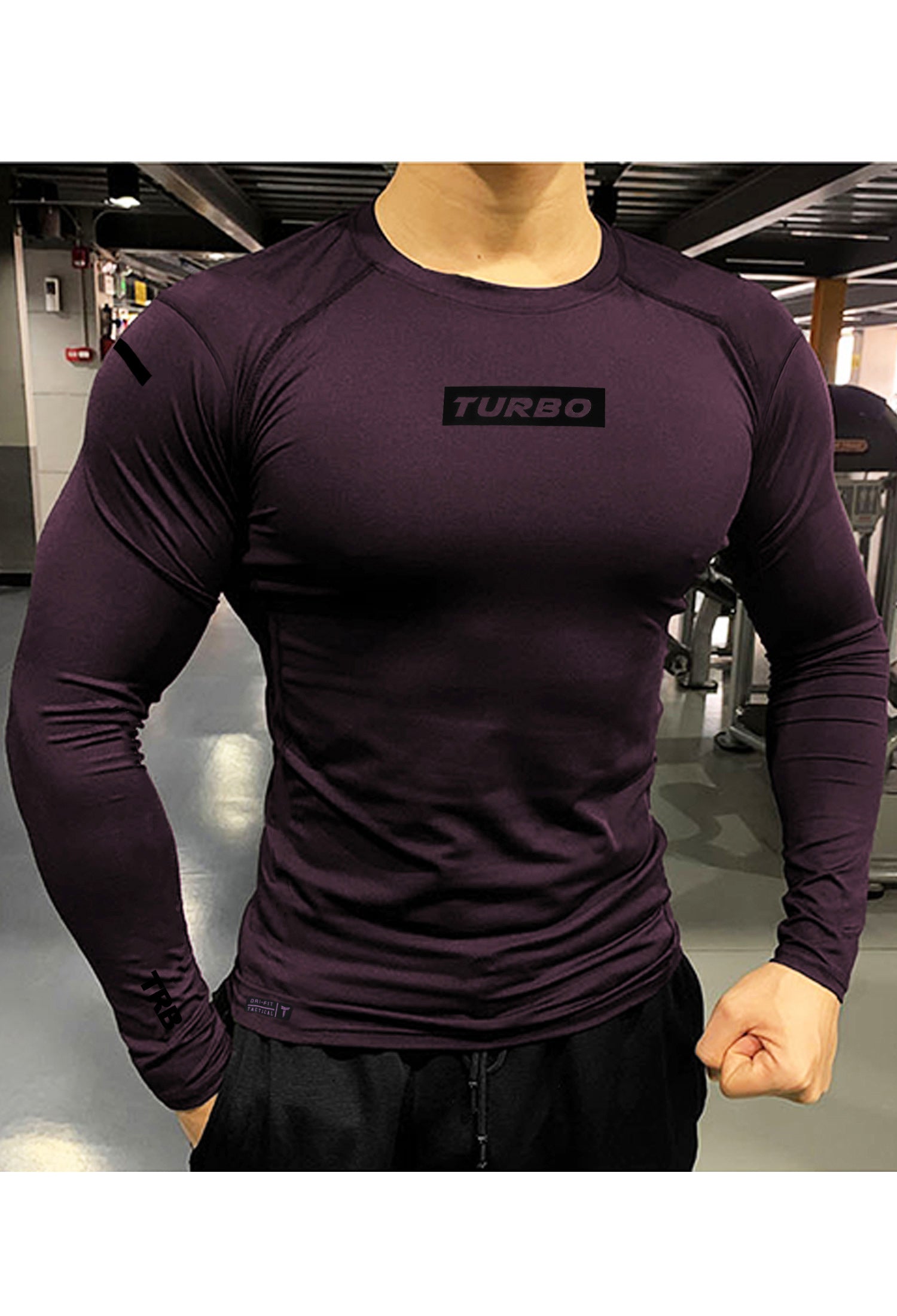 Turbo TRB Slogan Activewear Full Sleeve Shirt