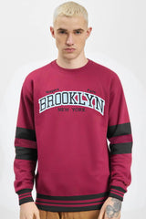 Broklyn NYC Letter Graphic Full Sleeves Men's Sweatshirt