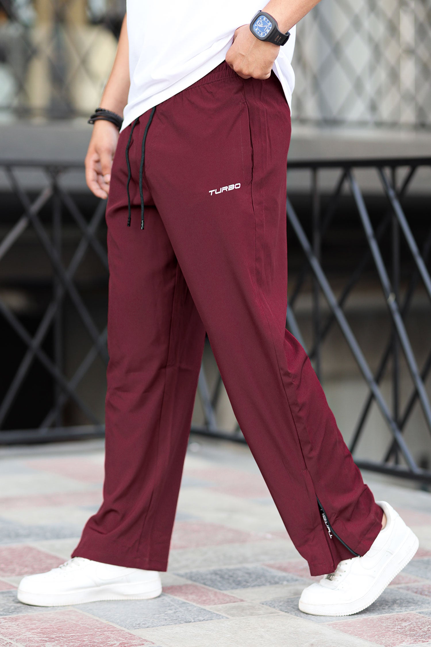 Turbo Loose Bottom Zip Style Imported Sportswear Trouser