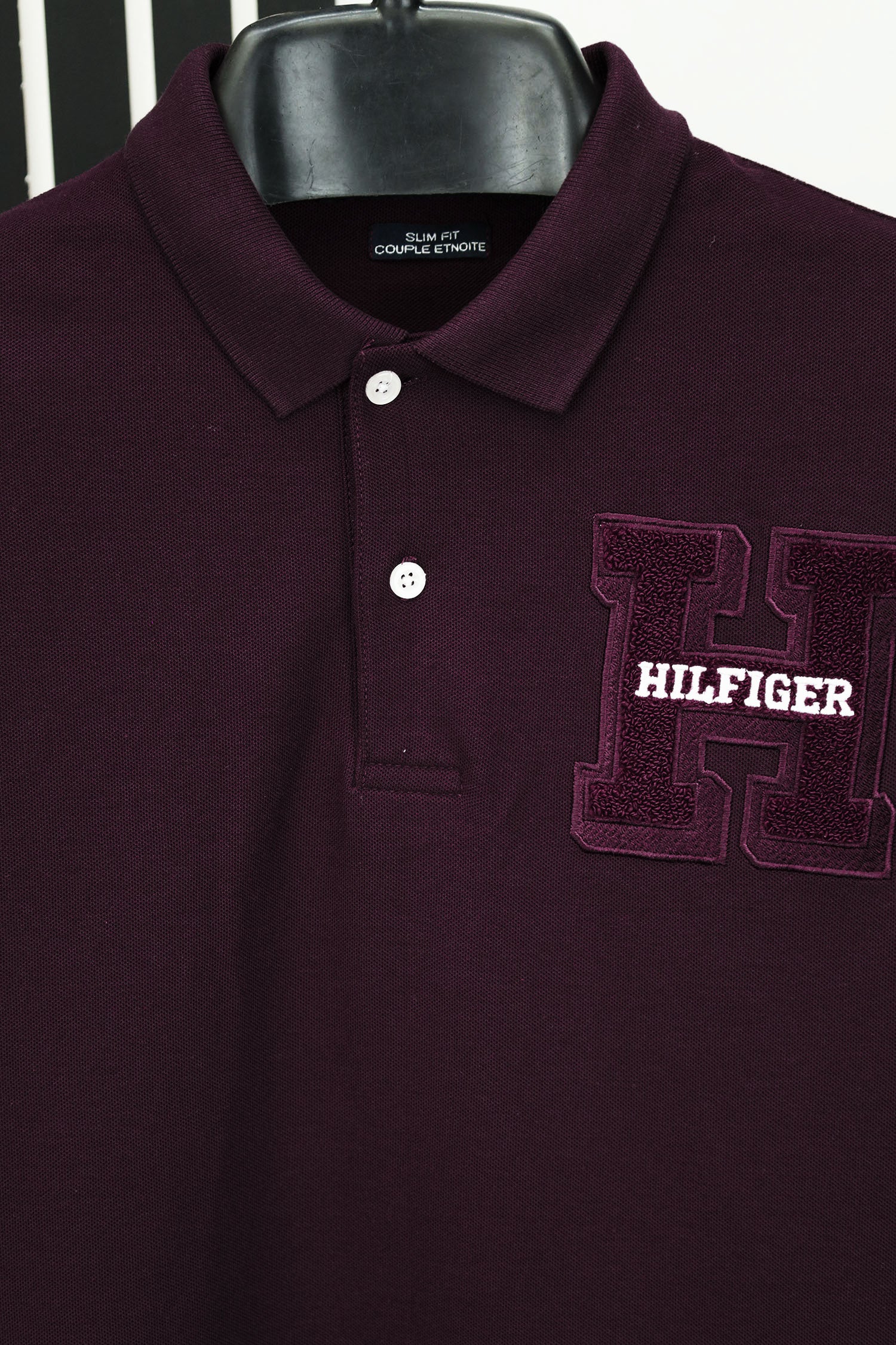 Hlfigr Classic Letter Printed Men's Polo Shirt