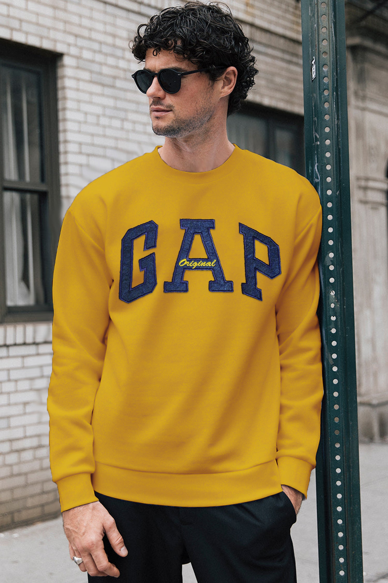 GP Aplic Arch logo Full Sleeves Men's Sweatshirt