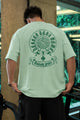 Turbo Sunny Side Up Classic Oversize Men's Tee In Moss Green