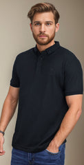 Self Texture Turbo Men Polo Shirt