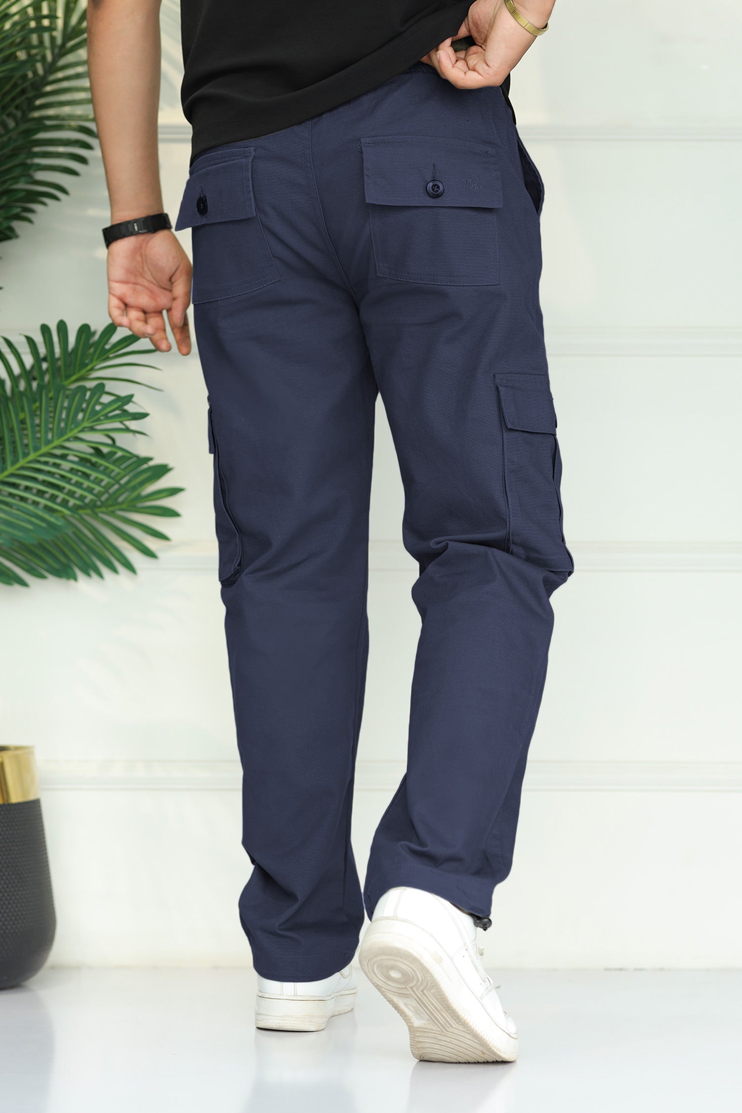Turbo's 6 Pockets Loose Bottom Cargo Trouser