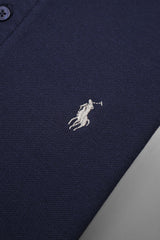 Rph Lren Polo Pique Collar Tipping Men's Polo ShirT