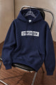 Gymshrk Worn Graphic Men's Hoodie In Navy Blue