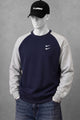 Nke Elite-Core Round Neck Men's Sweatshirt In Navy Blue