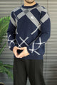 Burbry Monochrome Inspired Imported Round Neck Men's Sweater