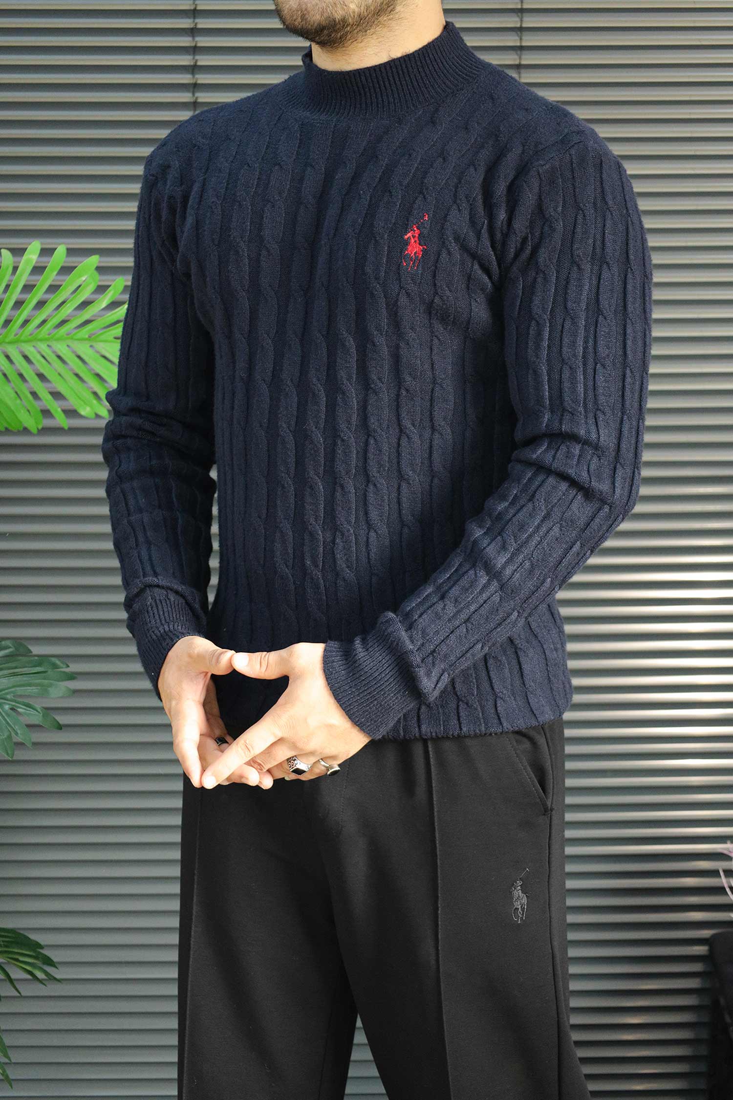 Polo Old Money Aesthetic Textured Imported Men's Sweater