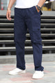 Turbo's 6 Pockets Loose Bottom Cargo Trouser In Navy Blue