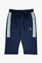 Turbo Panel Reflector Slub Dry-FiT Shorts in Navy Blue