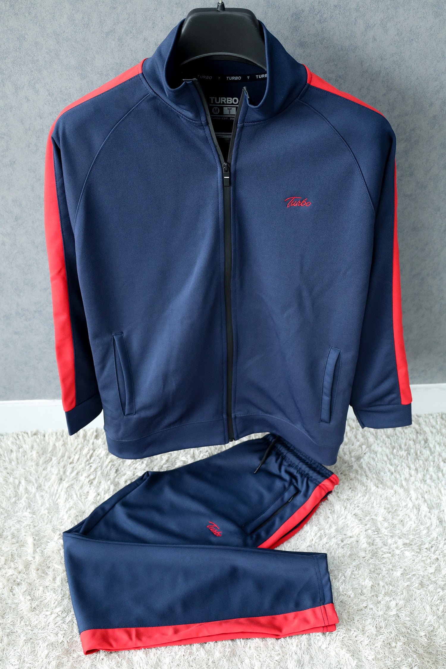 Turbo Panel Line Men Zipper Tracksuit