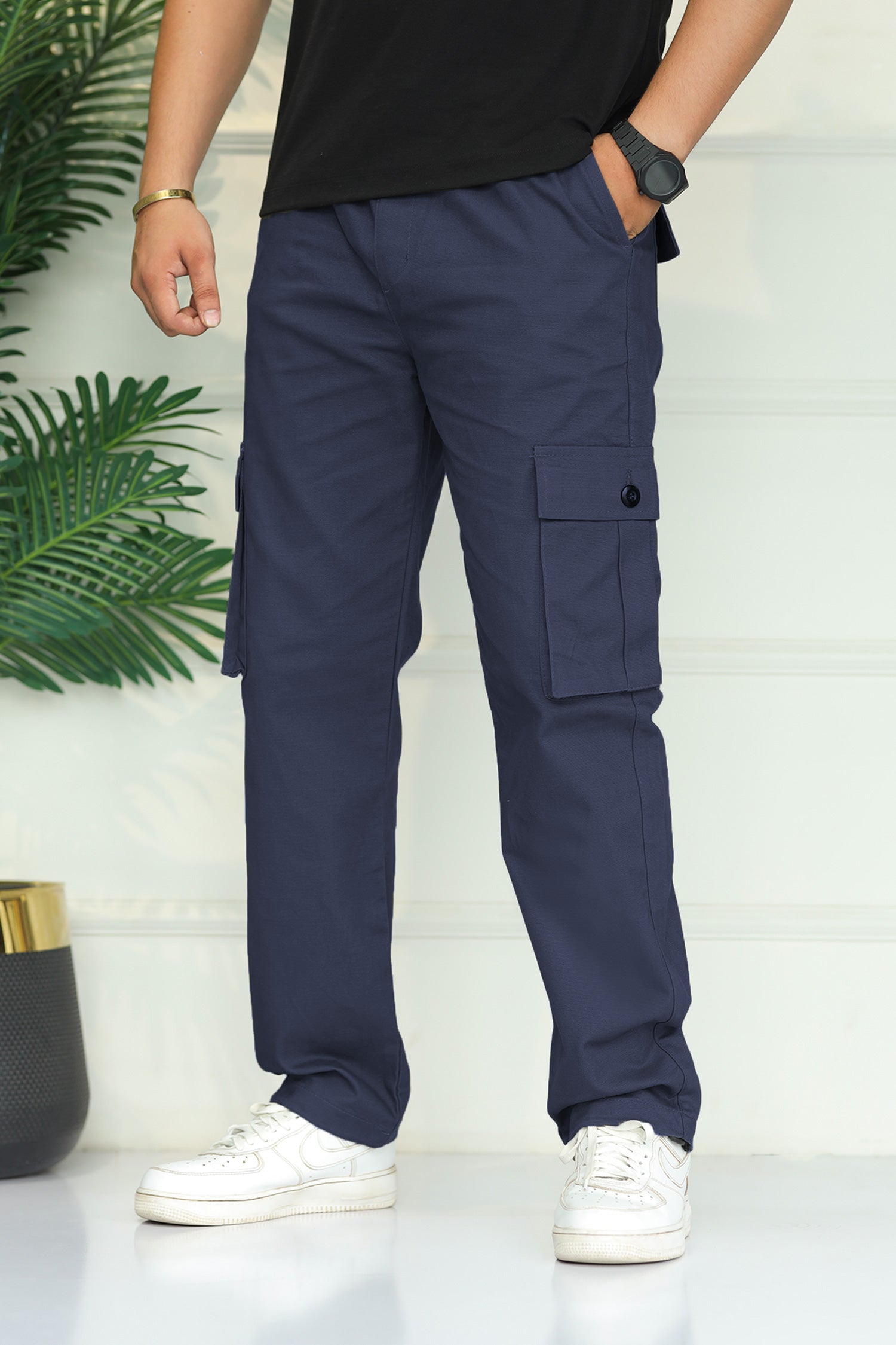 Turbo's 6 Pockets Loose Bottom Cargo Trouser