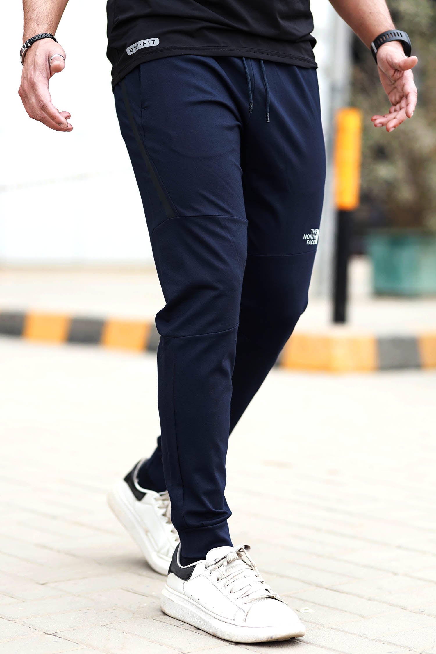 The Nrth Fce Reflector Logo Men Branded Trouser In Navy Blue